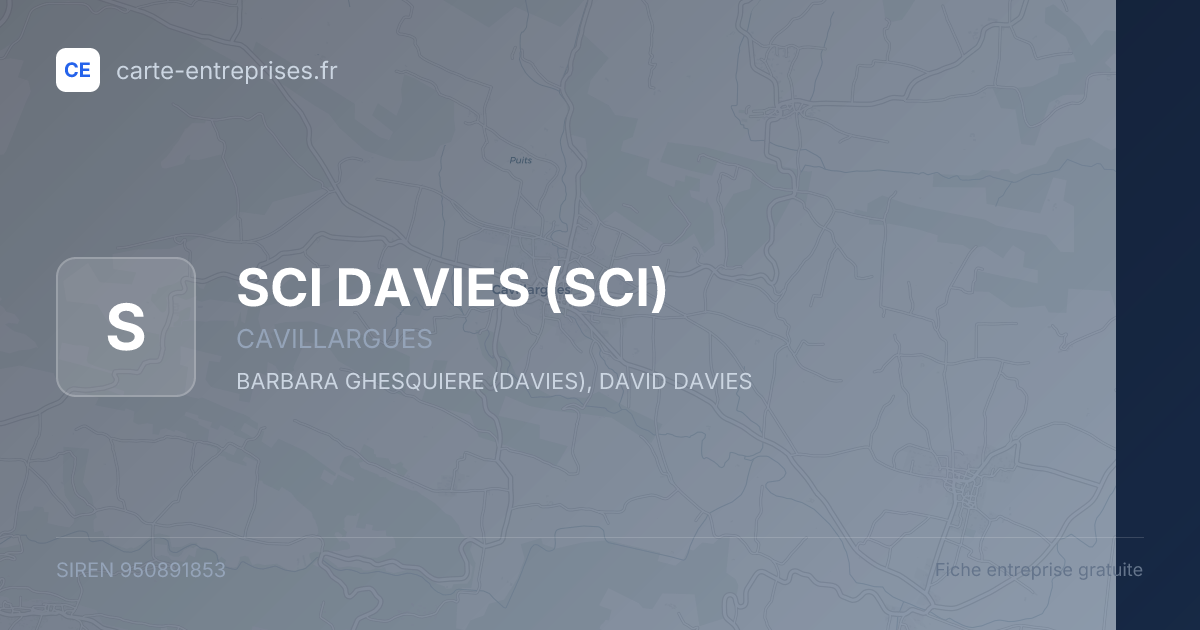 SCI DAVIES (SCI) — 950891853 — fiche entreprise