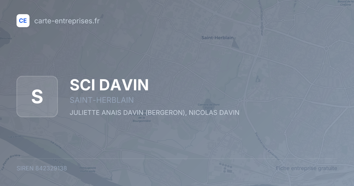 SCI DAVIN — 842329138 — fiche entreprise
