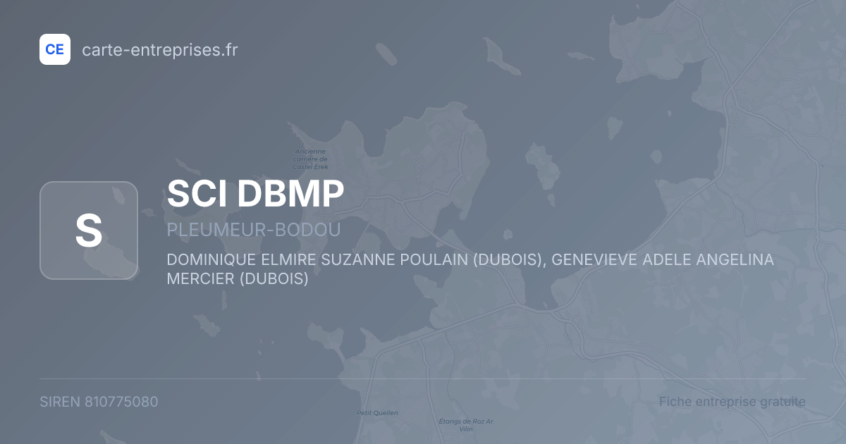 SCI DBMP — 810775080 — fiche entreprise