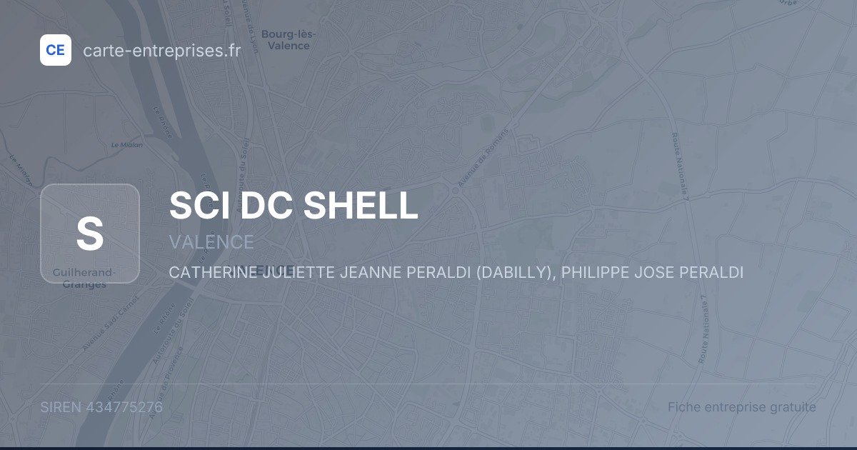 SCI DC SHELL — 434775276 — fiche entreprise