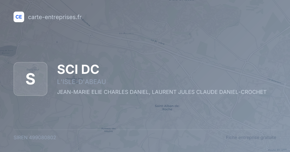 SCI DC — 499080802 — fiche entreprise