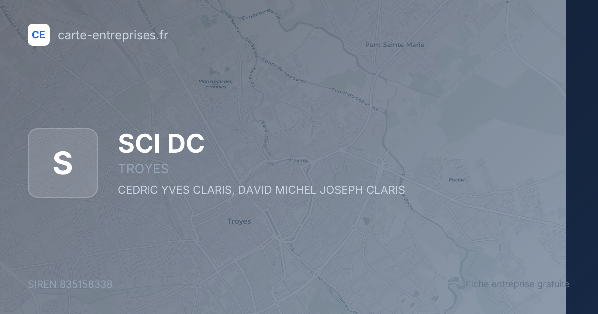 SCI DC — 835158338 — fiche entreprise