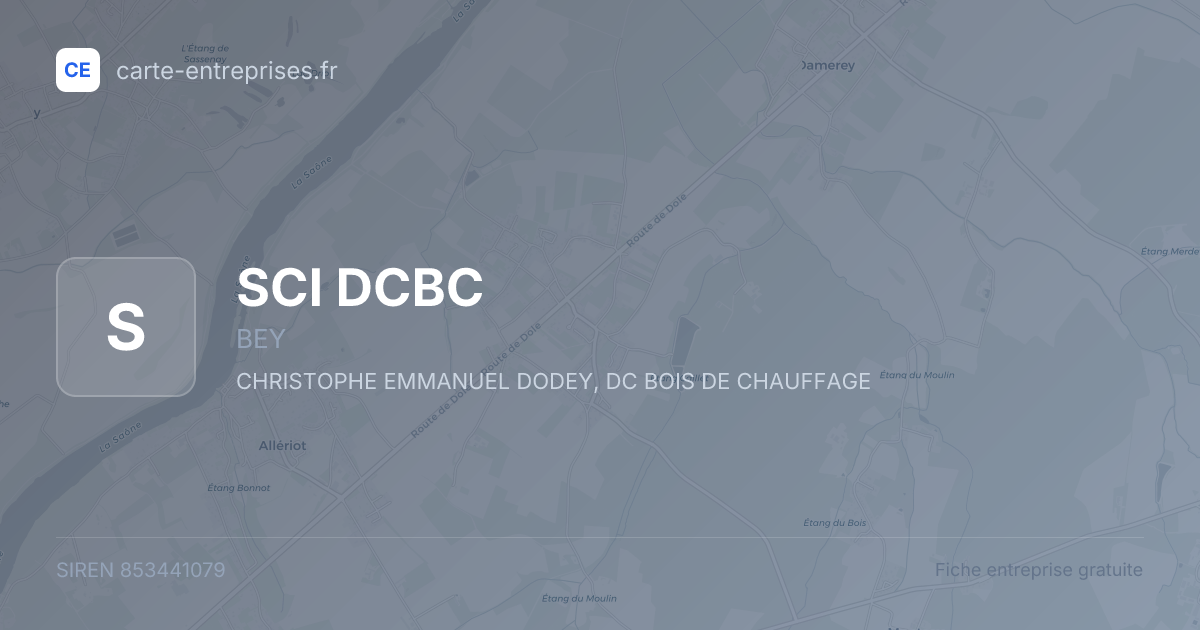 SCI DCBC — 853441079 — fiche entreprise