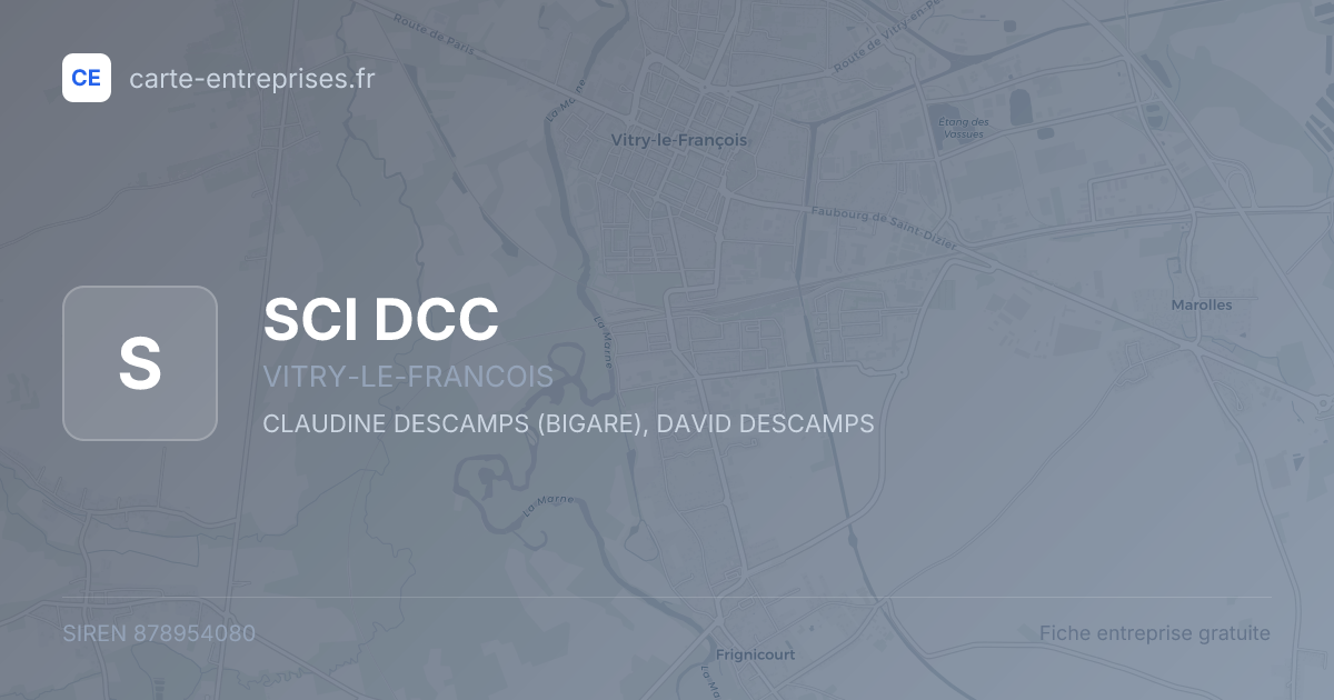 SCI DCC — 878954080 — fiche entreprise