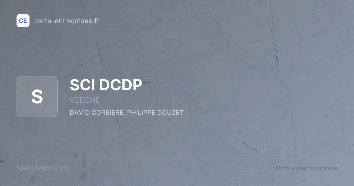 SCI DCDP — 838024065 — fiche entreprise