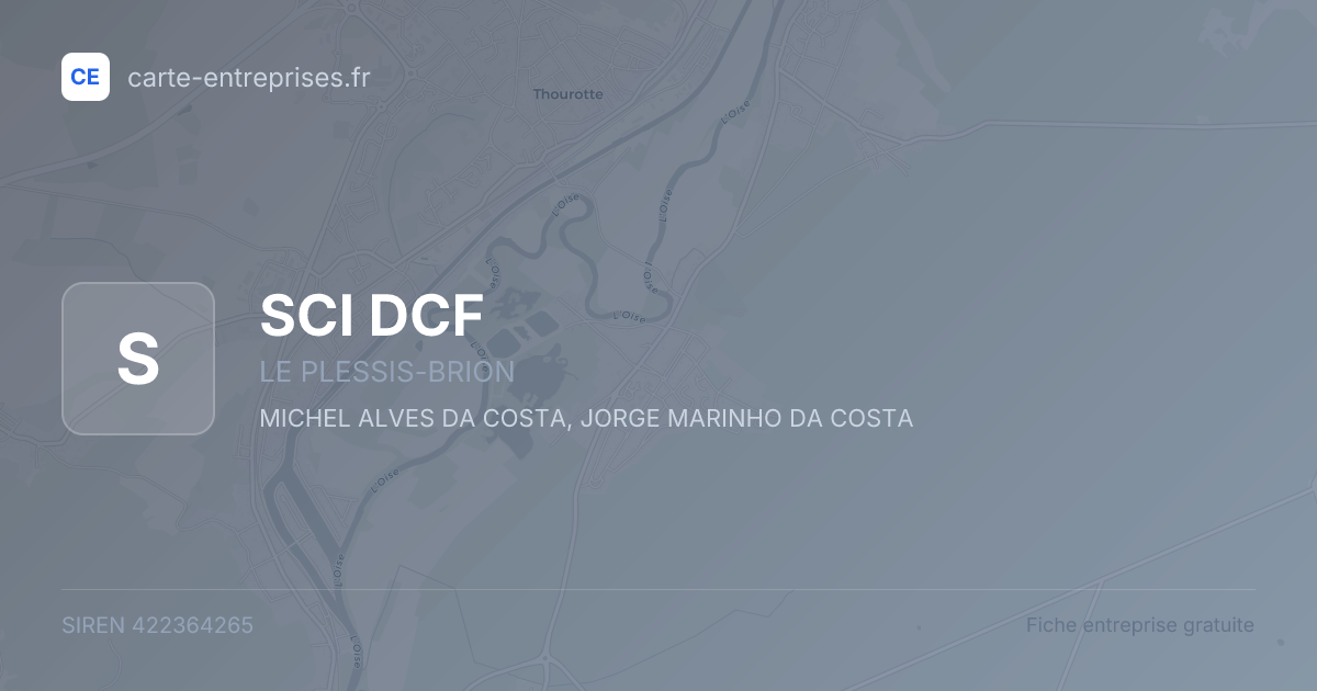 SCI DCF — 422364265 — fiche entreprise
