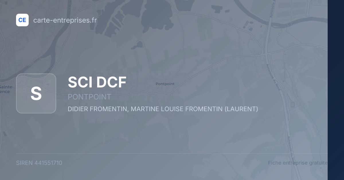 SCI DCF — 441551710 — fiche entreprise