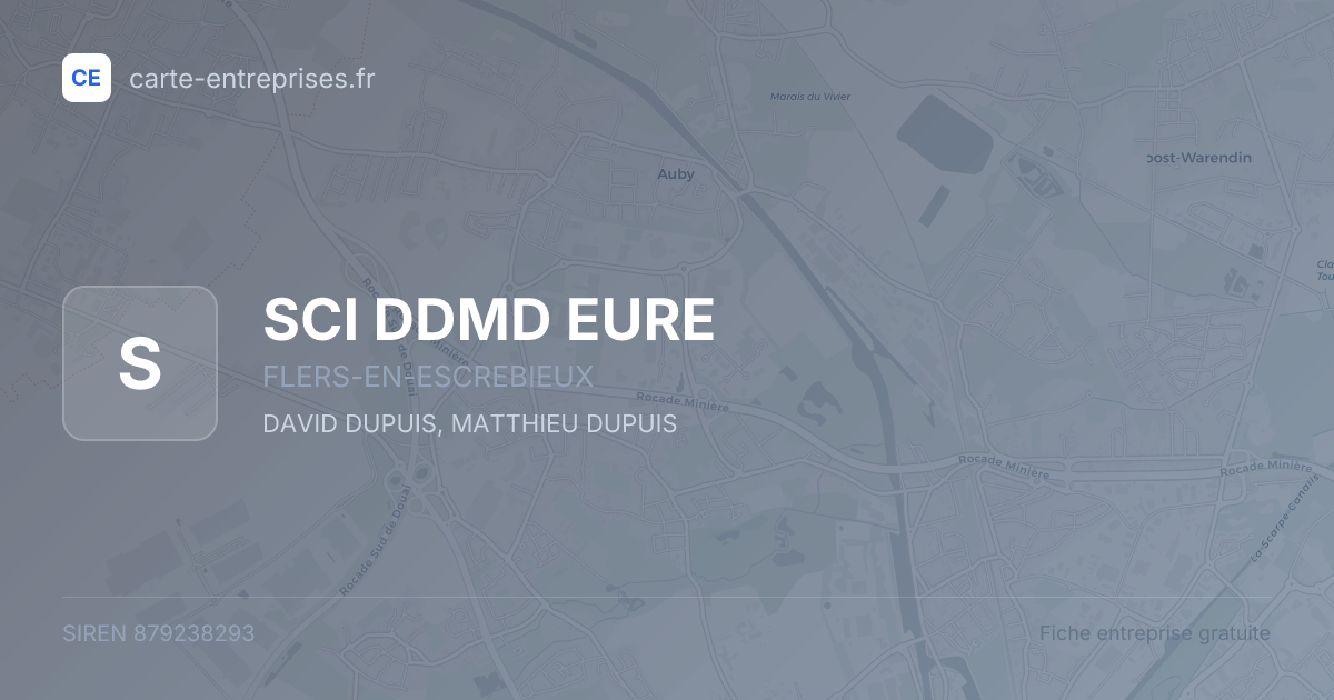 SCI DDMD EURE — 879238293 — fiche entreprise