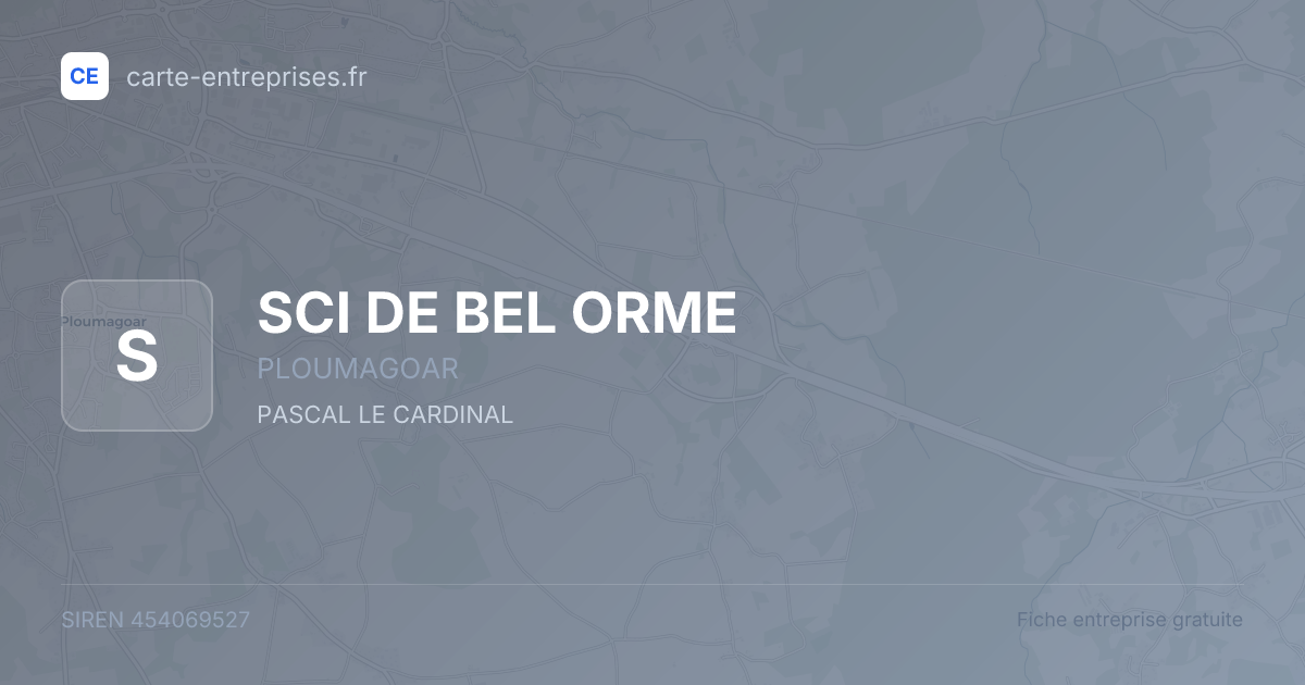 SCI DE BEL ORME — 454069527 — fiche entreprise