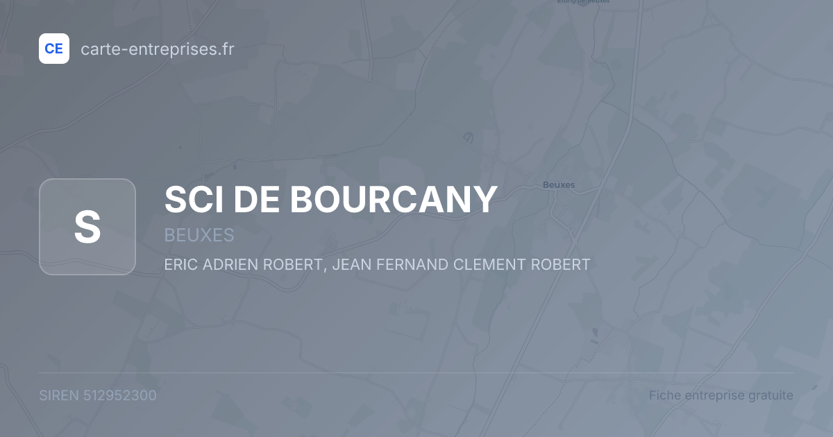 SCI DE BOURCANY — 512952300 — fiche entreprise