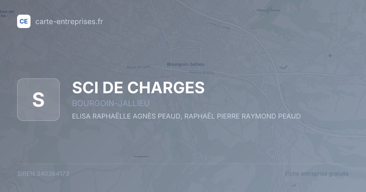 SCI DE CHARGES — 340364173 — fiche entreprise