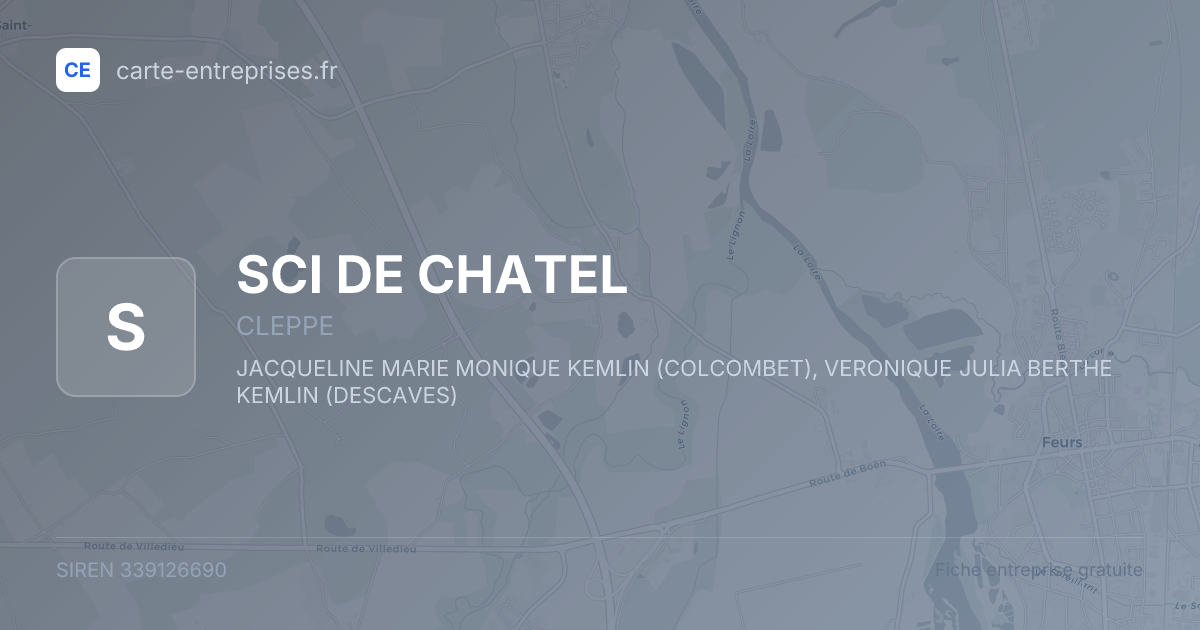 SCI DE CHATEL — 339126690 — fiche entreprise