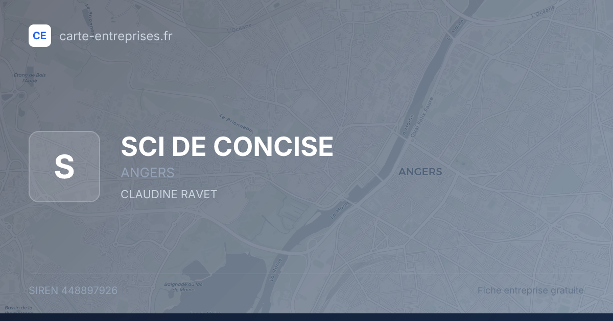 SCI DE CONCISE — 448897926 — fiche entreprise