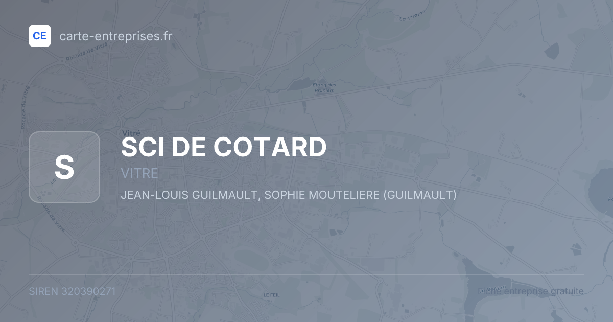 SCI DE COTARD — 320390271 — fiche entreprise