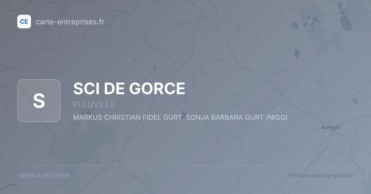 SCI DE GORCE — 439329186 — fiche entreprise