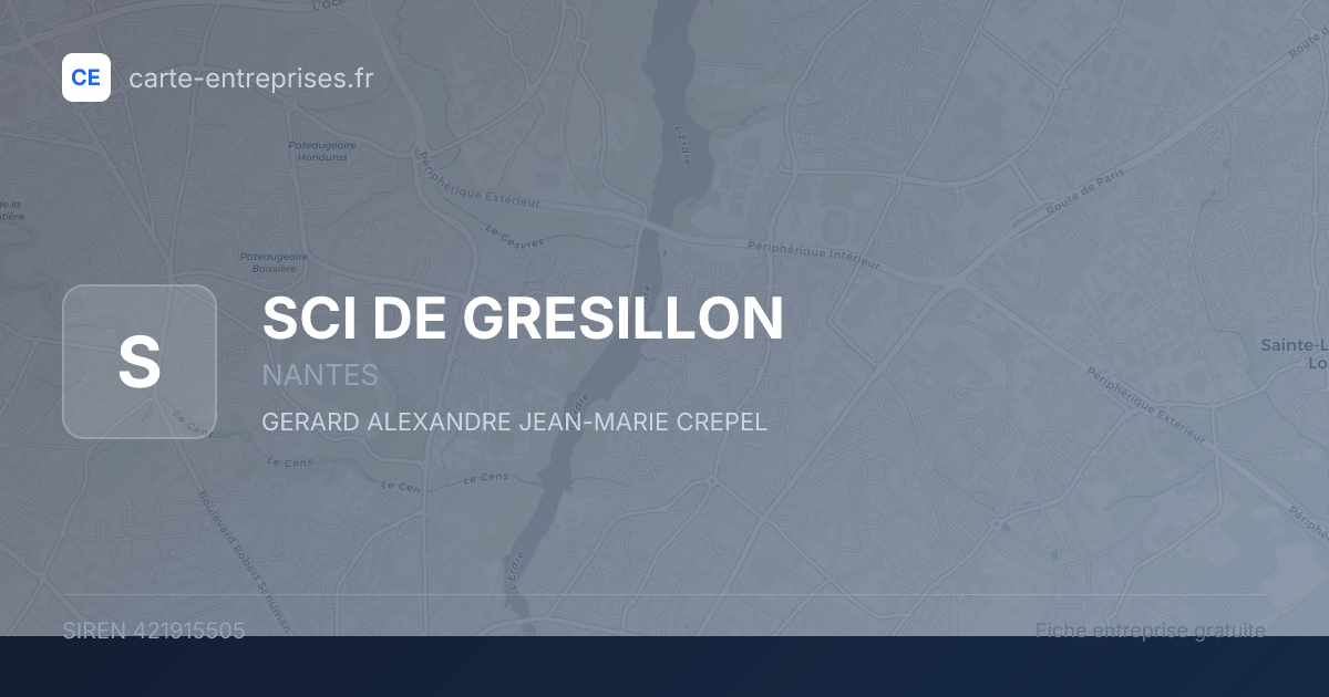 SCI DE GRESILLON — 421915505 — fiche entreprise