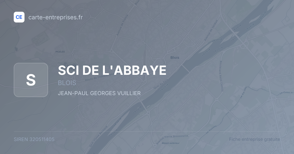SCI DE L'ABBAYE — 320511405 — fiche entreprise