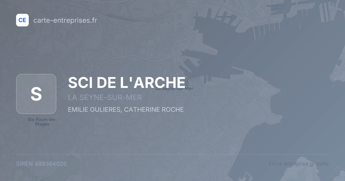 SCI DE L'ARCHE — 489364026 — fiche entreprise