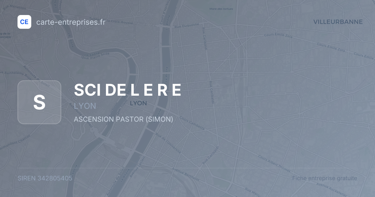 SCI DE L E R E — 342805405 — fiche entreprise