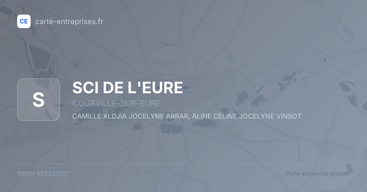 SCI DE L'EURE — 992233007 — fiche entreprise