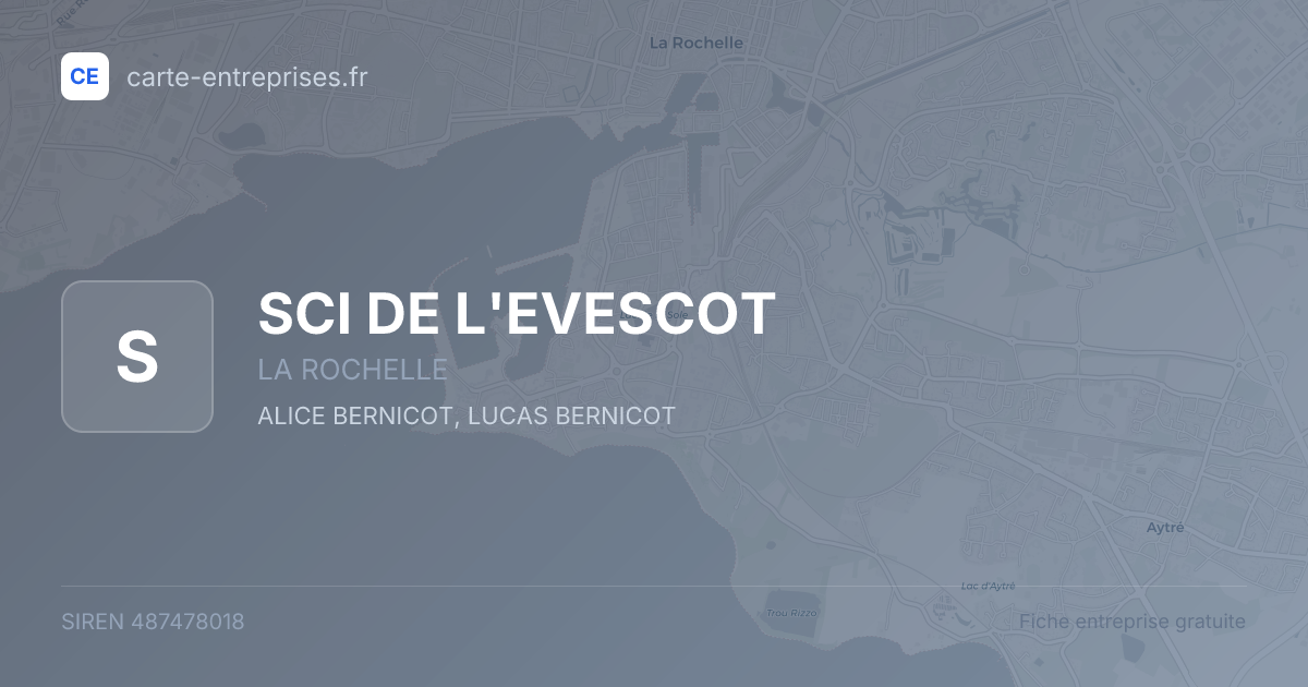 SCI DE L'EVESCOT — 487478018 — fiche entreprise