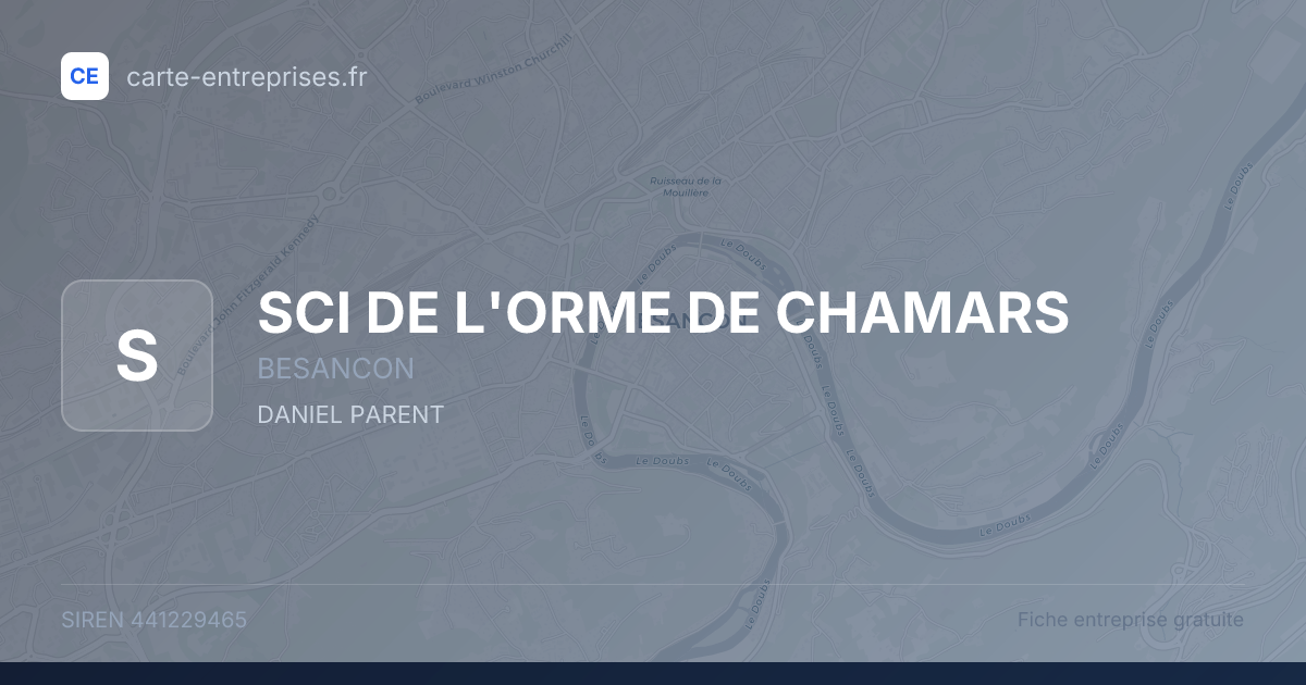 SCI DE L'ORME DE CHAMARS — 441229465 — fiche entreprise