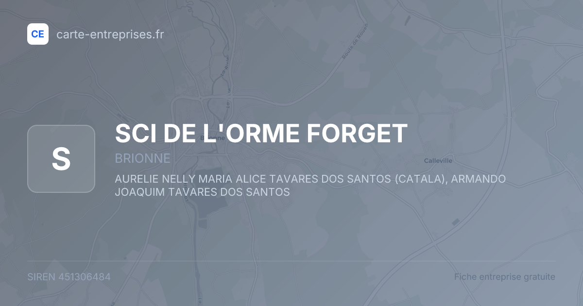 SCI DE L'ORME FORGET — 451306484 — fiche entreprise