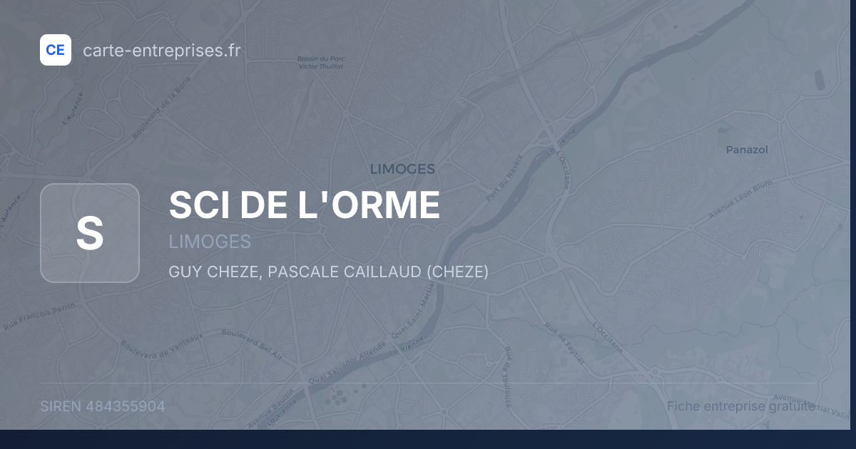 SCI DE L'ORME — 484355904 — fiche entreprise