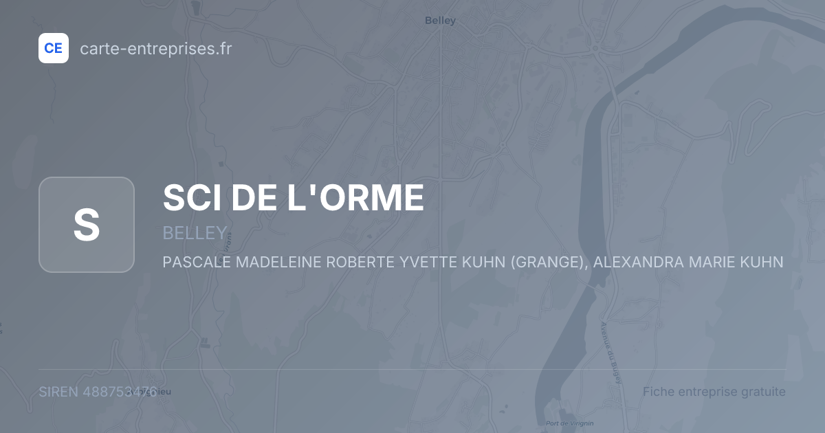 SCI DE L'ORME — 488753476 — fiche entreprise