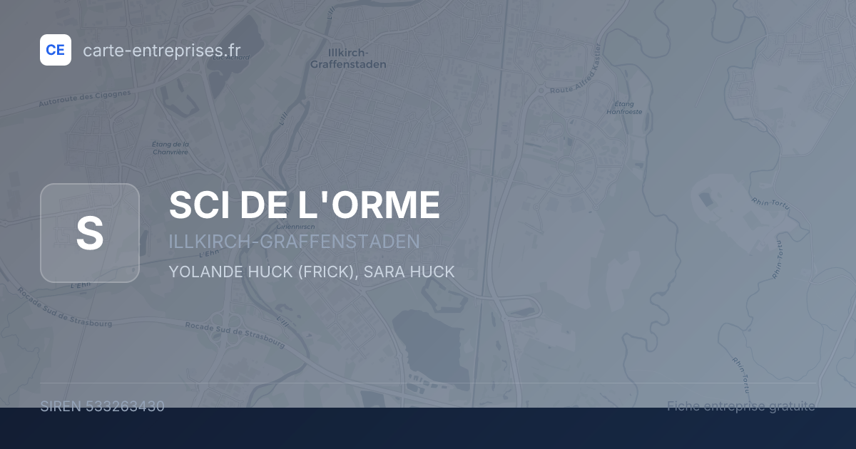 SCI DE L'ORME — 533263430 — fiche entreprise