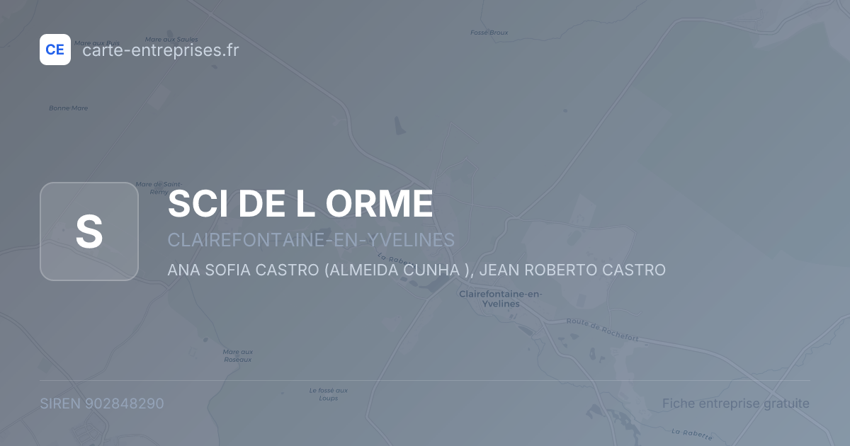 SCI DE L ORME — 902848290 — fiche entreprise