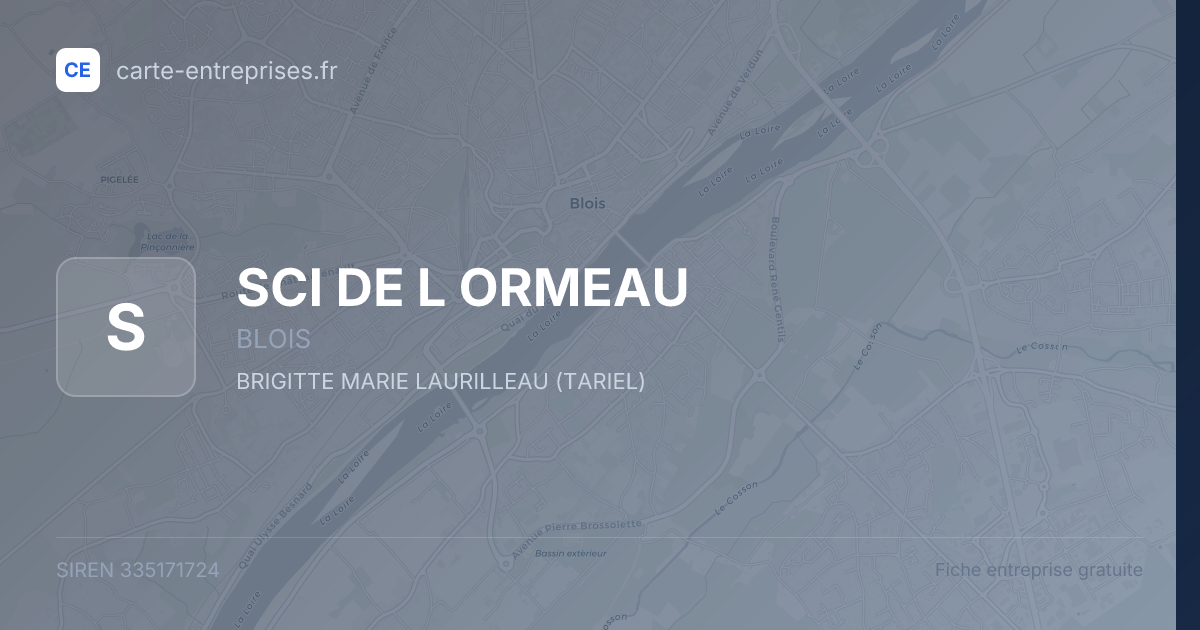 SCI DE L ORMEAU — 335171724 — fiche entreprise