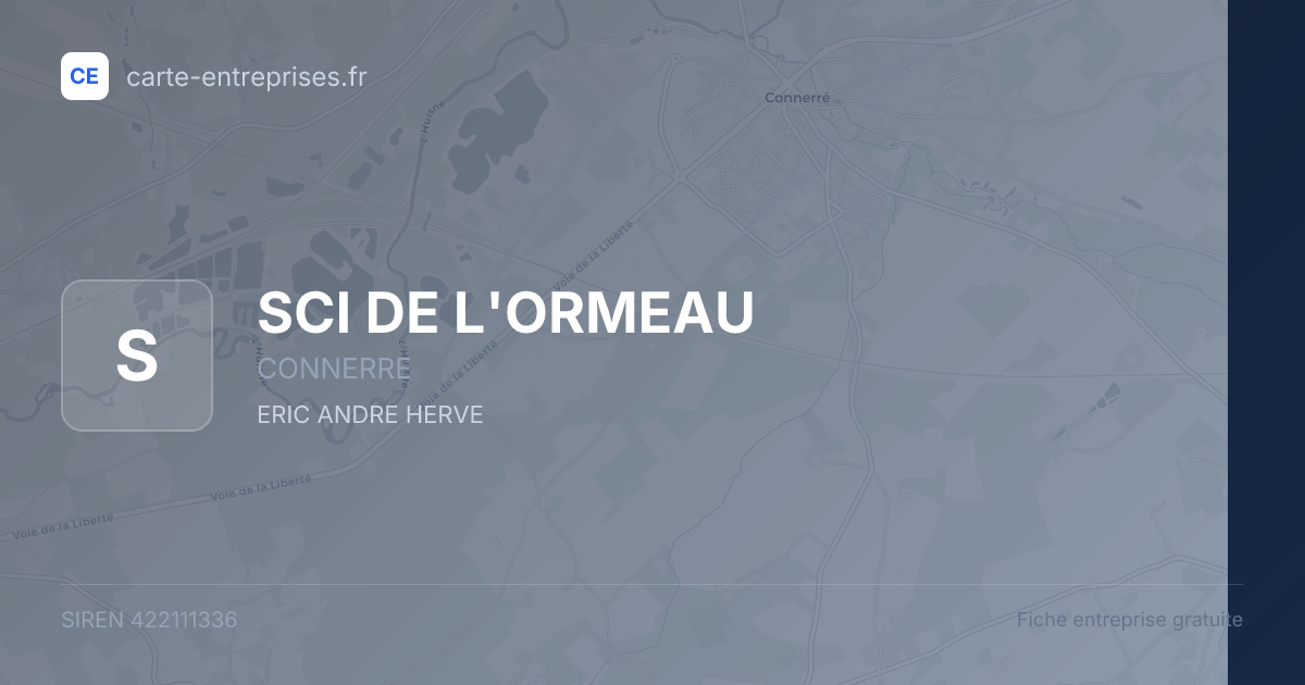 SCI DE L'ORMEAU — 422111336 — fiche entreprise