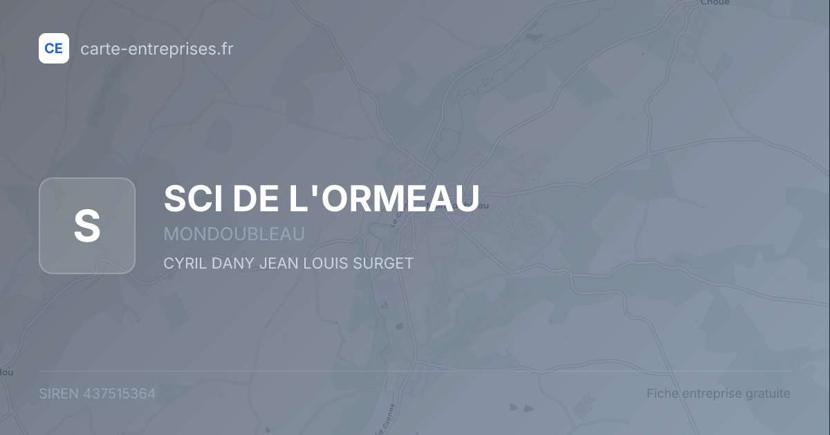 SCI DE L'ORMEAU — 437515364 — fiche entreprise