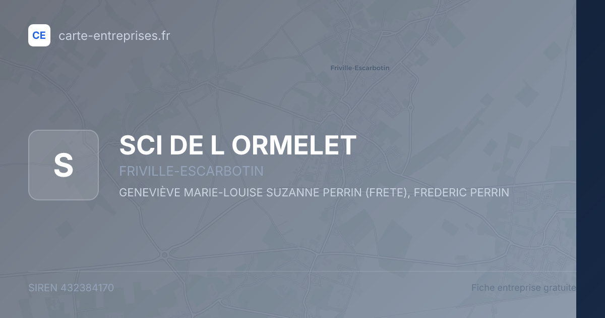 SCI DE L ORMELET — 432384170 — fiche entreprise