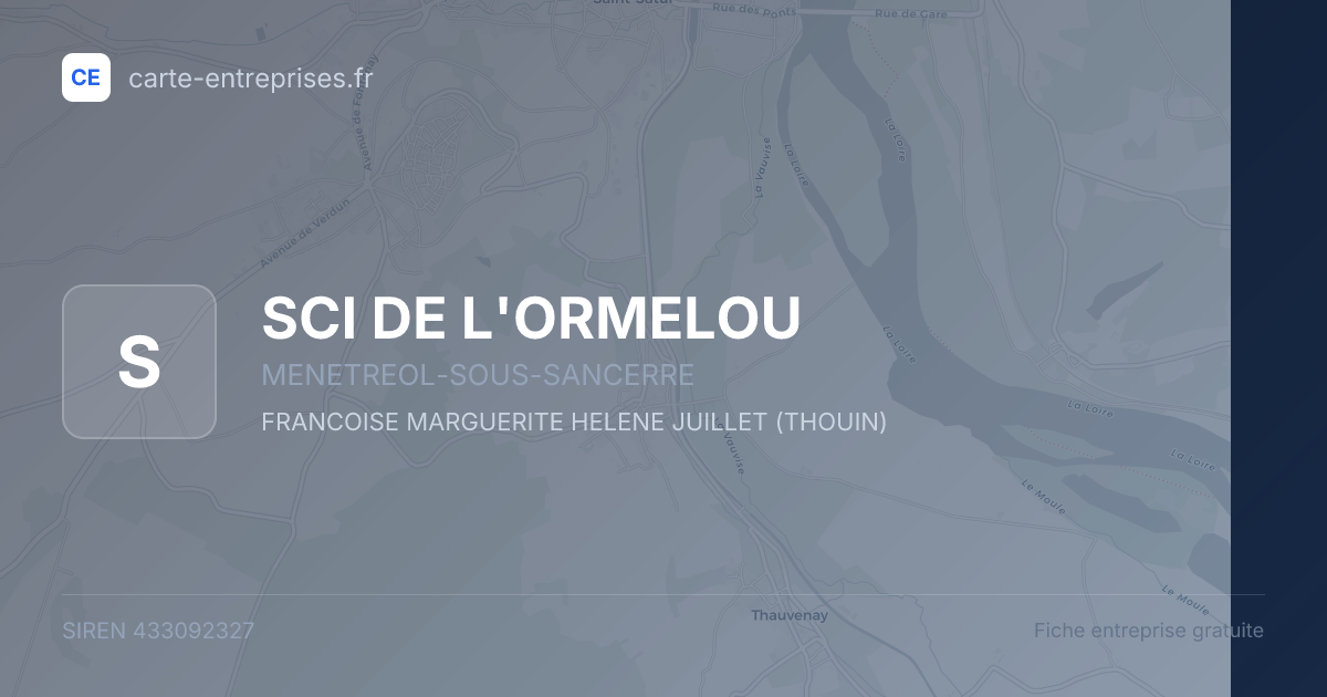 SCI DE L'ORMELOU — 433092327 — fiche entreprise