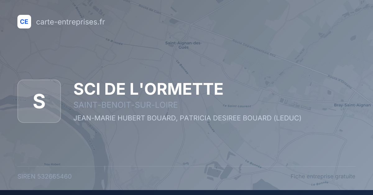 SCI DE L'ORMETTE — 532665460 — fiche entreprise