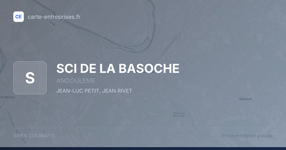 SCI DE LA BASOCHE — 334364775 — fiche entreprise