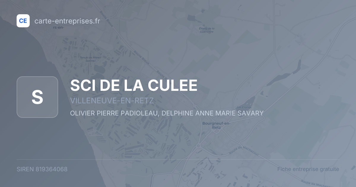 SCI DE LA CULEE — 819364068 — fiche entreprise