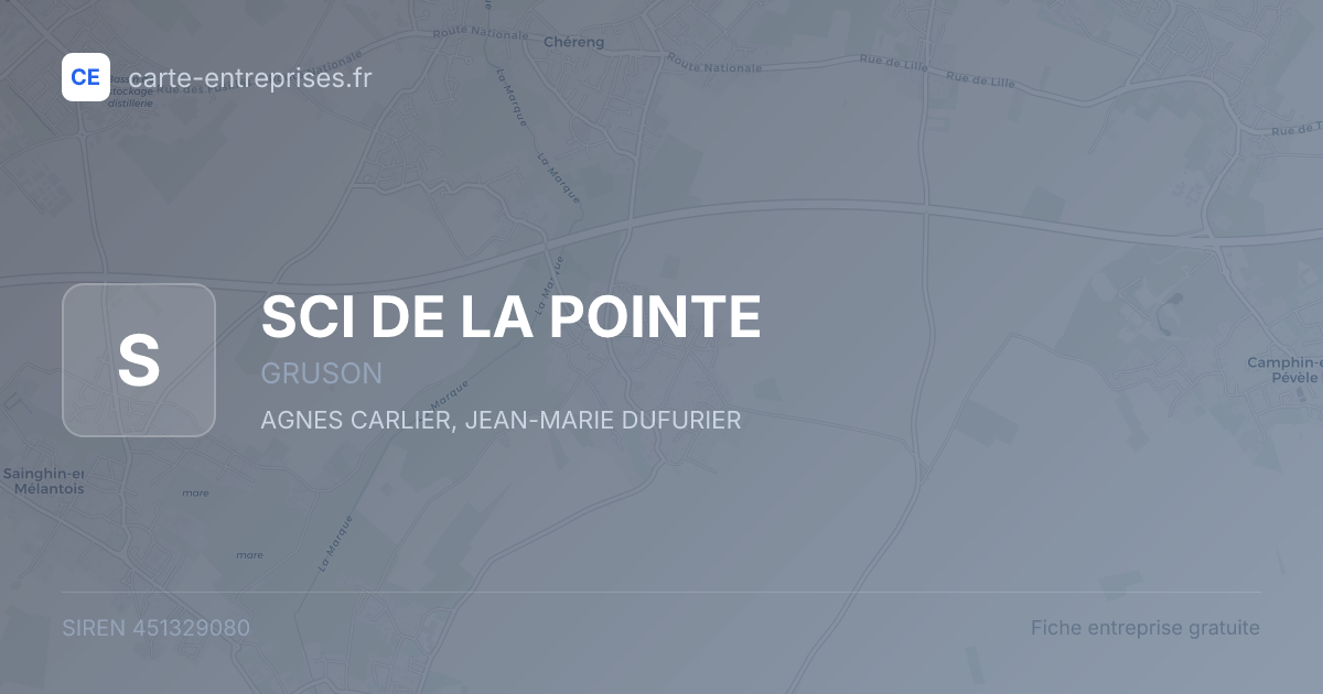 SCI DE LA POINTE — 451329080 — fiche entreprise