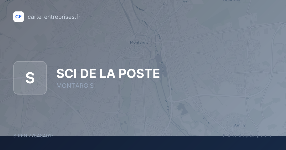 SCI DE LA POSTE — 775484017 — fiche entreprise