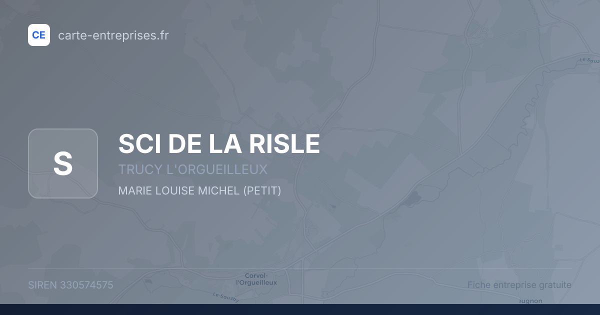 SCI DE LA RISLE — 330574575 — fiche entreprise