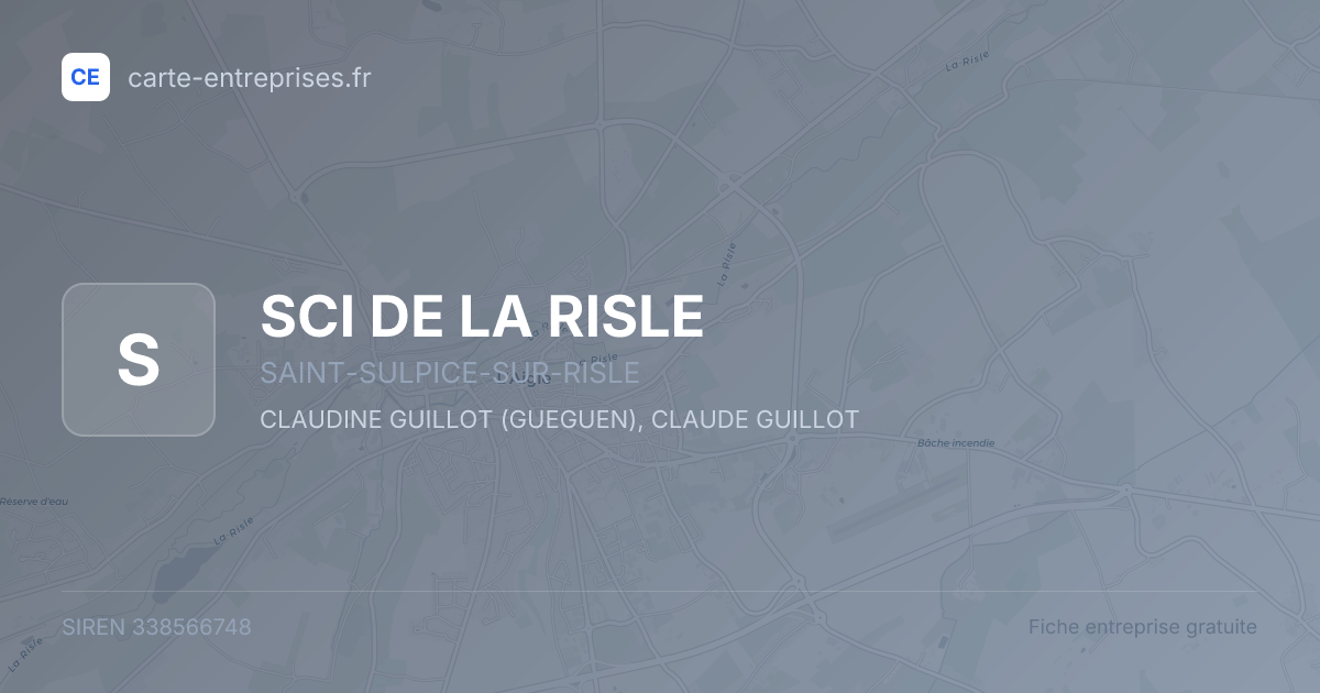 SCI DE LA RISLE — 338566748 — fiche entreprise