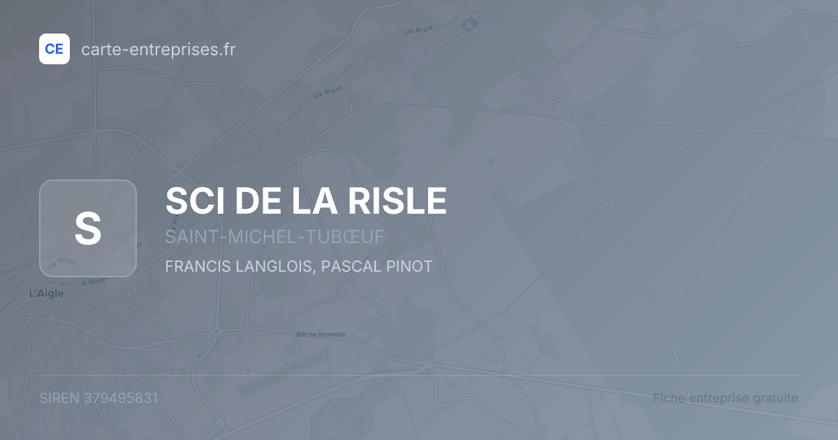SCI DE LA RISLE — 379495831 — fiche entreprise
