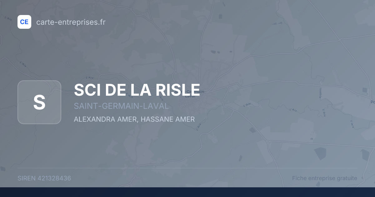 SCI DE LA RISLE — 421328436 — fiche entreprise