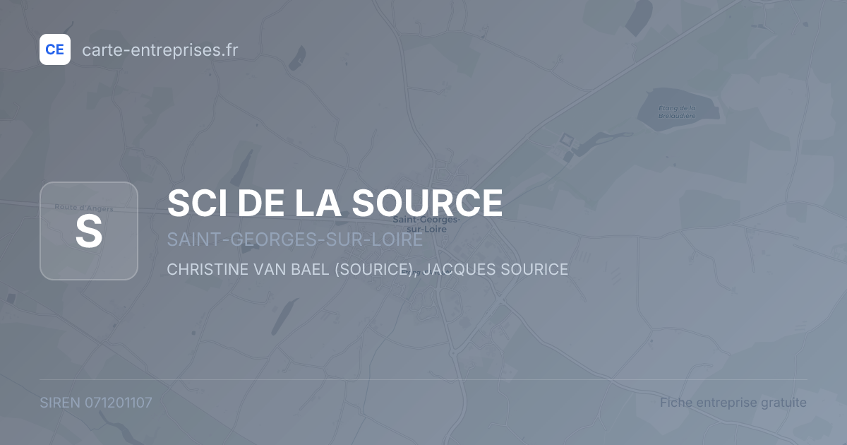 SCI DE LA SOURCE — 071201107 — fiche entreprise