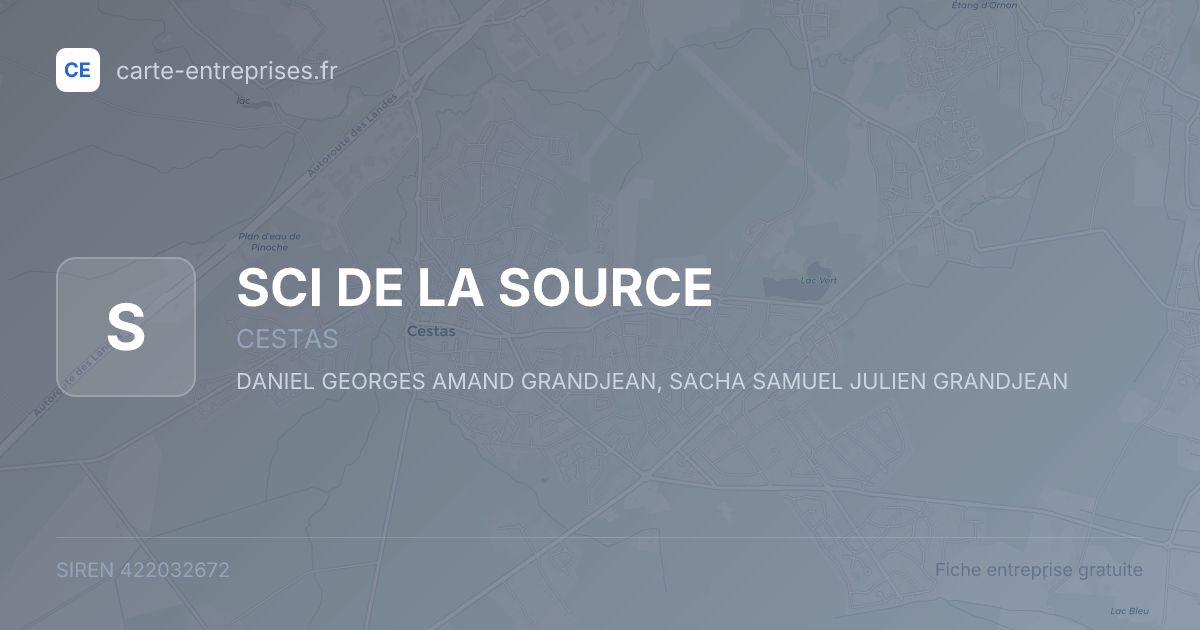SCI DE LA SOURCE — 422032672 — fiche entreprise