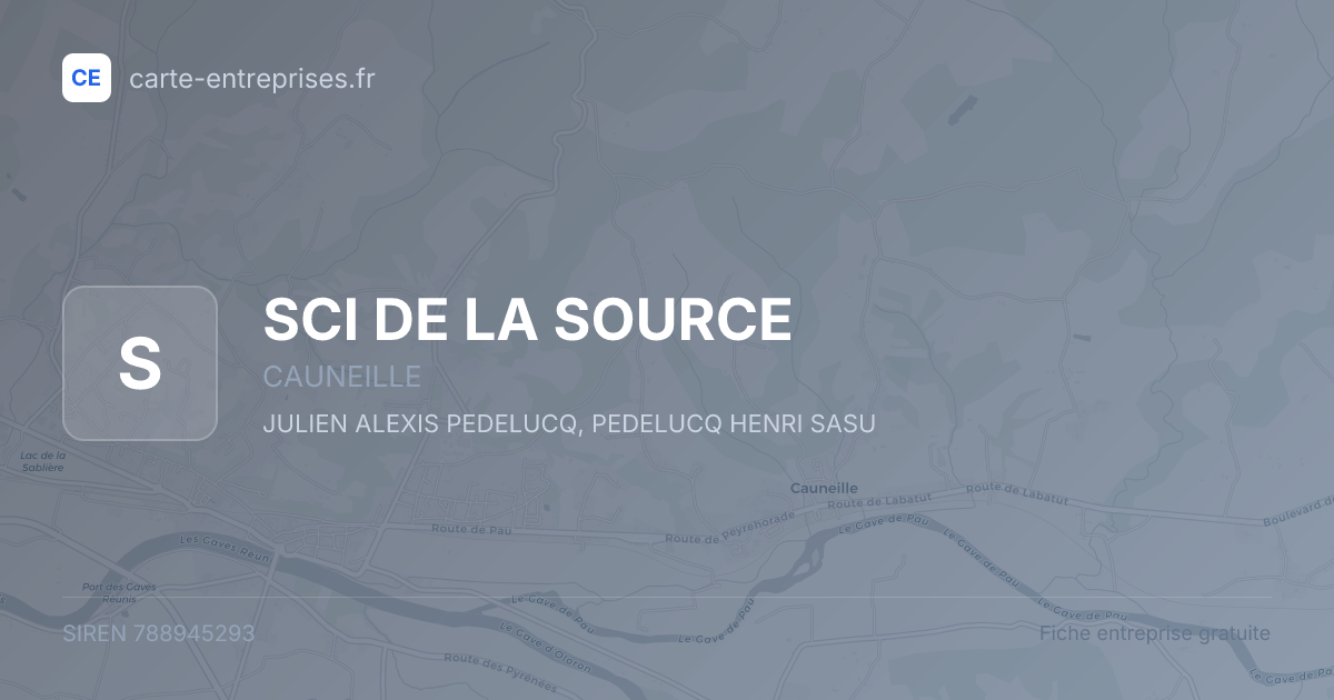 SCI DE LA SOURCE — 788945293 — fiche entreprise