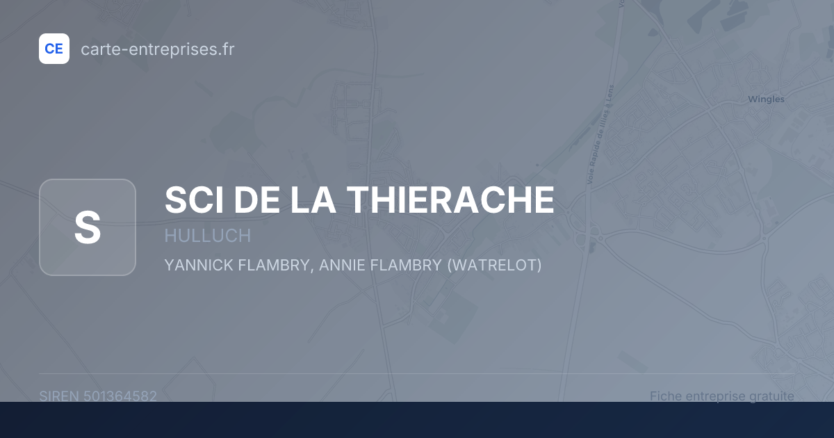 SCI DE LA THIERACHE — 501364582 — fiche entreprise