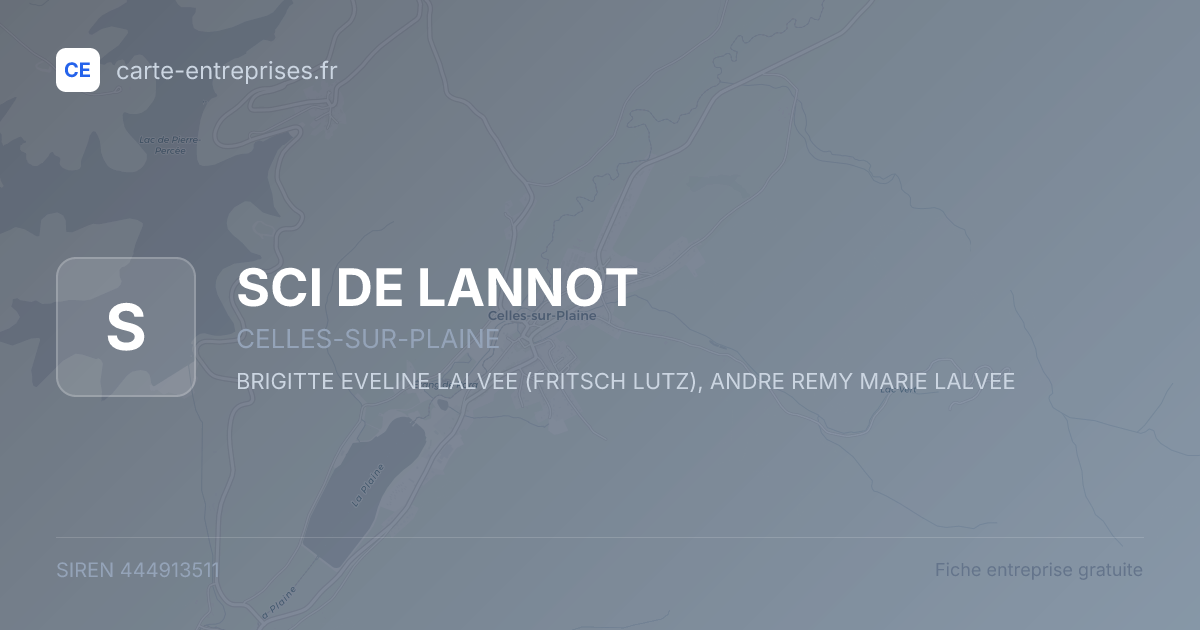 SCI DE LANNOT — 444913511 — fiche entreprise